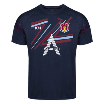 TABS Kinetic T20  Tech Tee Adult (946) - Navy / Maroon