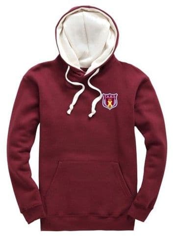 TABS - Premium contrast Hoodie (Burgundy/Ecru)