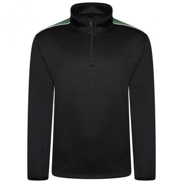 Youth Heritage Tech Top (Black/Emerald)