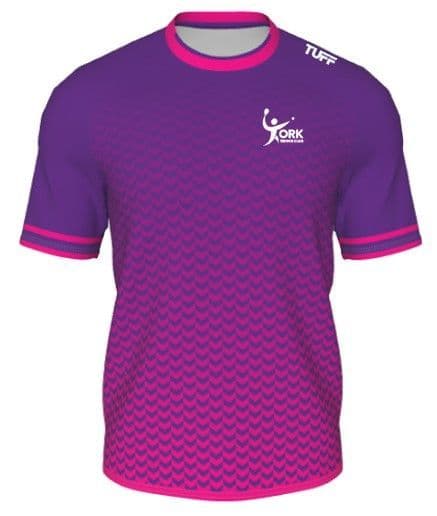 York tennis Sublimated T-shirt Kids (PURPLE) PINK PURPLE, LY
