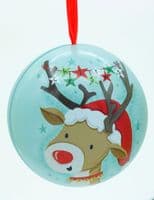 Christmas Tin Bauble – With Optional Tea Sample