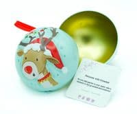Christmas Tin Bauble – With Optional Tea Sample