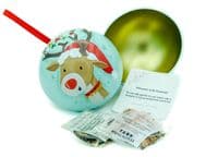 Christmas Tin Bauble – With Optional Tea Sample