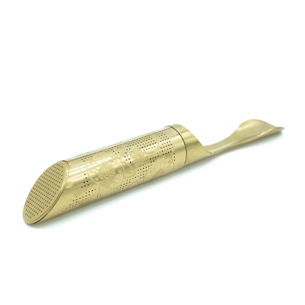 Gold-Coloured Tea Infuser with Scoop