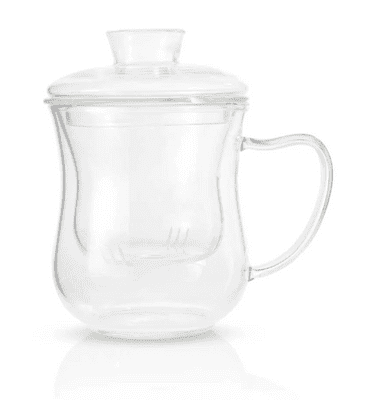 Handmade Glass Mug with Glass Infuser