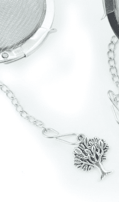 Tea Ball with Tree of Life Charm