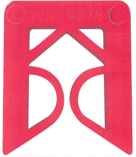 HANGER SHIM - Red 3mm thickness 46mm width 54mm length