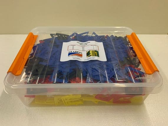 HANGER SHIM - Transpak Plastic Transpak contains 100 of each size (500 in total)