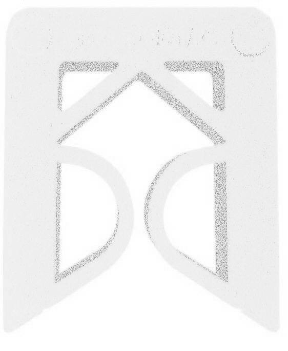 HANGER SHIM - White 4mm thickness 46mm width 54mm length