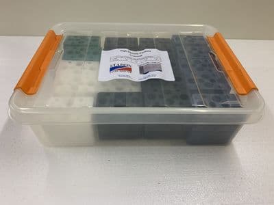 HDP - TRANSPAK:             70 x 2mm, 70 x 5mm, 60 x 10mm and 20 x 20mm