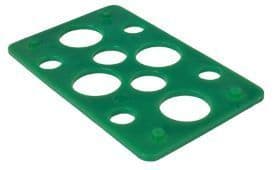 HIGH DENSITY PACKERS - Green 76mm(L) x 47mm(W) x 2mm(H)