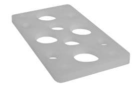 Packer Dims HIGH DENSITY PACKERS - White 76mm L x 47mm W x 5mm H