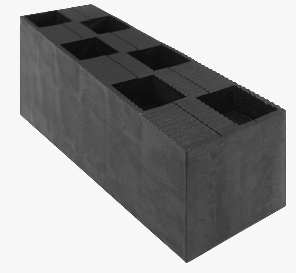 WEDGIT - Black Interlocking Wedges 75mm H x 45mm W x 150mm L Maximum ...