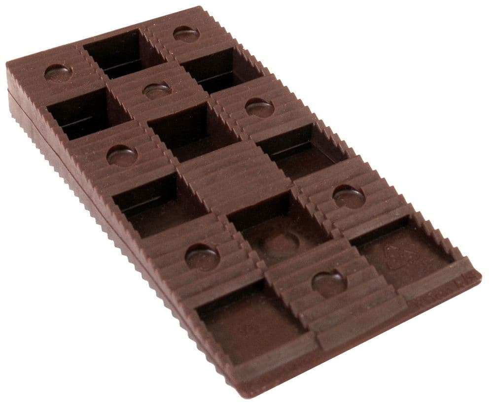 Wedgit Blocks Translucent WEDGIT - BROWN Interlocking Wedges 15mm H x 45mm W x 90mm L Maximum ...