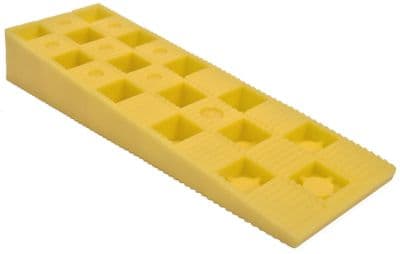 WEDGIT - Yellow Interlocking Wedges  25mm(H) x 45mm(W) x 150mm(L). Maximum load - 2200 kg