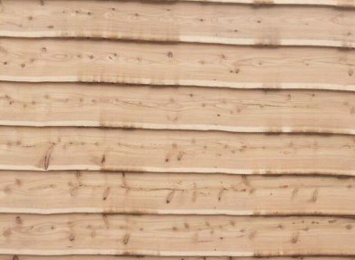 22 x 250 av 4 8 LARCH H/G WANEY EDGE CLADDING