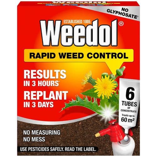 Weedol Rapid Weed Control Concentrate 6 Tubes