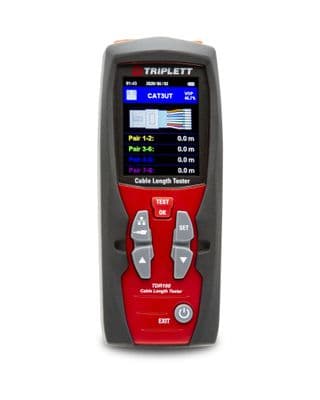 Triplett Precision Cable Length Tester Uses Time Domain Reflectometer Technology Built In VOPs - TDR