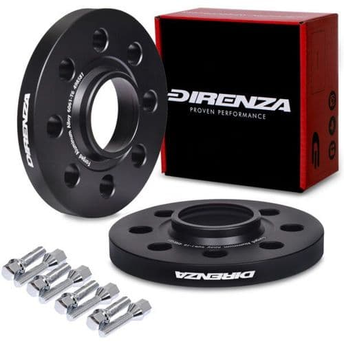 Direnza Fiat 500 595 695 Abarth - 15mm Wheel Spacers - Pair - 4x98 M12x1.25 58.1mm