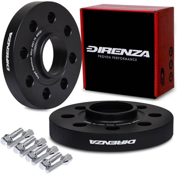 Direnza Fiat 500 595 695 Abarth - 20mm Wheel Spacers - Pair - 4x98 M12x1.25 58.1mm