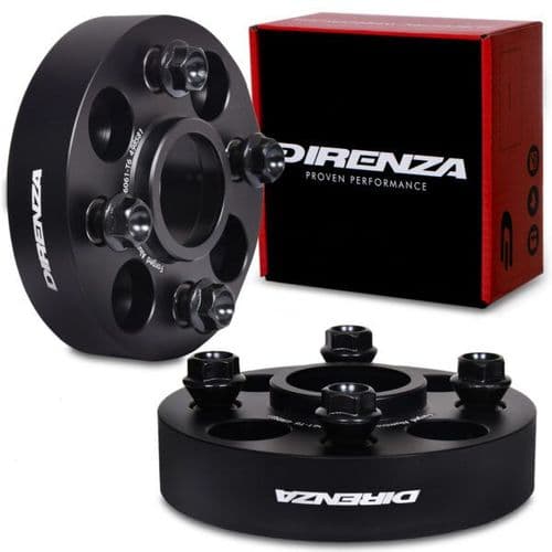 Direnza Fiat 500 595 695 Abarth - 30mm Wheel Spacers - Pair - 4x98 M12x1.25 58.1mm