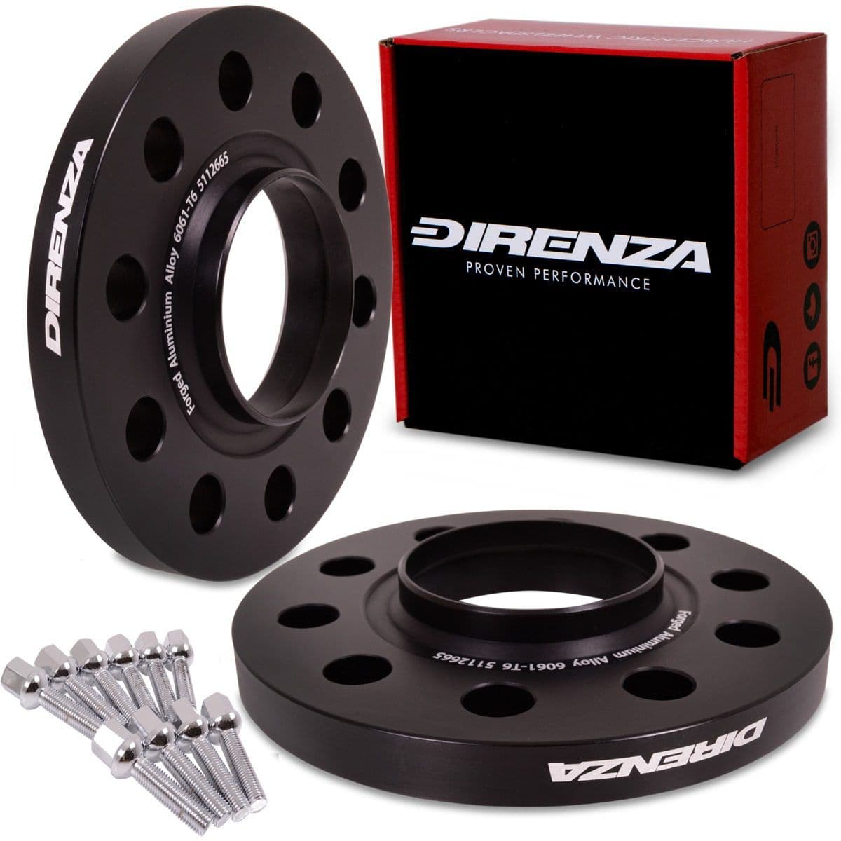2Pc 12mm Thick Mercedes 5x112mm CB 66.56 Wheel Spacer Kit W/ 14x1.5 Ext