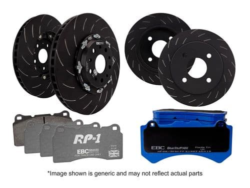 EBC Racing Track Pad And Disc Rotor Full Kit