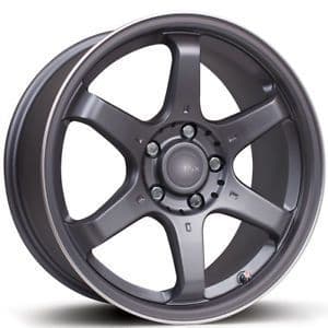 F.X MS006  CARBON GREY WITH SILVER PIN-STRIPE