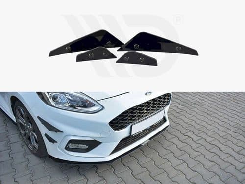 MAXTON FRONT BUMPER WINGS (CANARDS) FORD FIESTA MK8 ST / ST-LINE