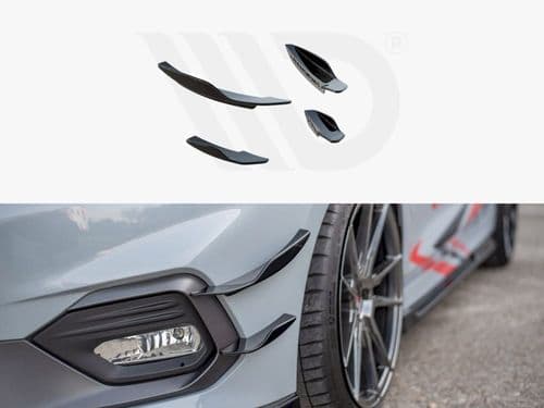 MAXTON FRONT BUMPER WINGS (CANARDS) V.2 FORD FIESTA MK8 ST / ST-LINE