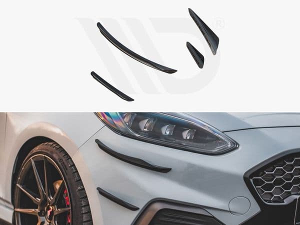 MAXTON FRONT BUMPER WINGS (CANARDS) V.3 FORD FIESTA MK8 ST / ST-LINE (2017-)