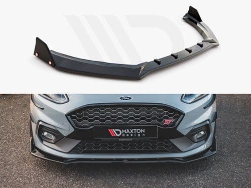 MAXTON FRONT SPLITTER (+FLAPS) V.4 FORD FIESTA MK8 ST / ST-LINE (2017-)