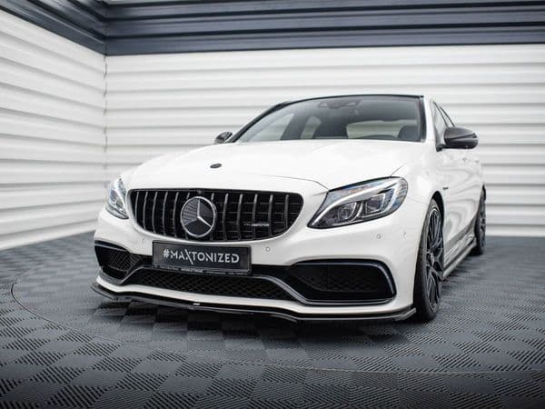 MAXTON Front Splitter V.1 Mercedes-AMG C63 Sedan / Estate W205 / S205