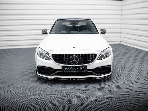 MAXTON Front Splitter V.2 Mercedes-AMG C63 Sedan / Estate W205 / S205