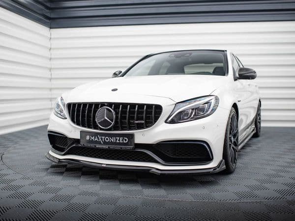 MAXTON Front Splitter V.3 Mercedes-AMG C63 Sedan / Estate W205 / S205