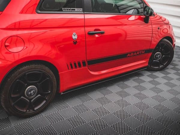 MAXTON SIDE SKIRTS DIFFUSERS FIAT 500 ABARTH MK1 FACELIFT (2016-UP)