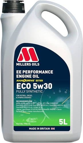 Millers Oils 5w30 Premium Oil with Nanodrive technology (Recommended)