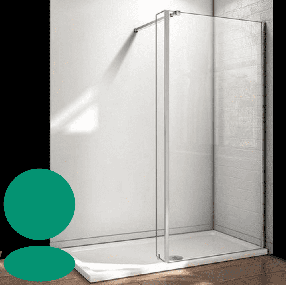 Aquatec Rhyl 8mm WalkIn Shower Enclosures with 250mm Fixed Return