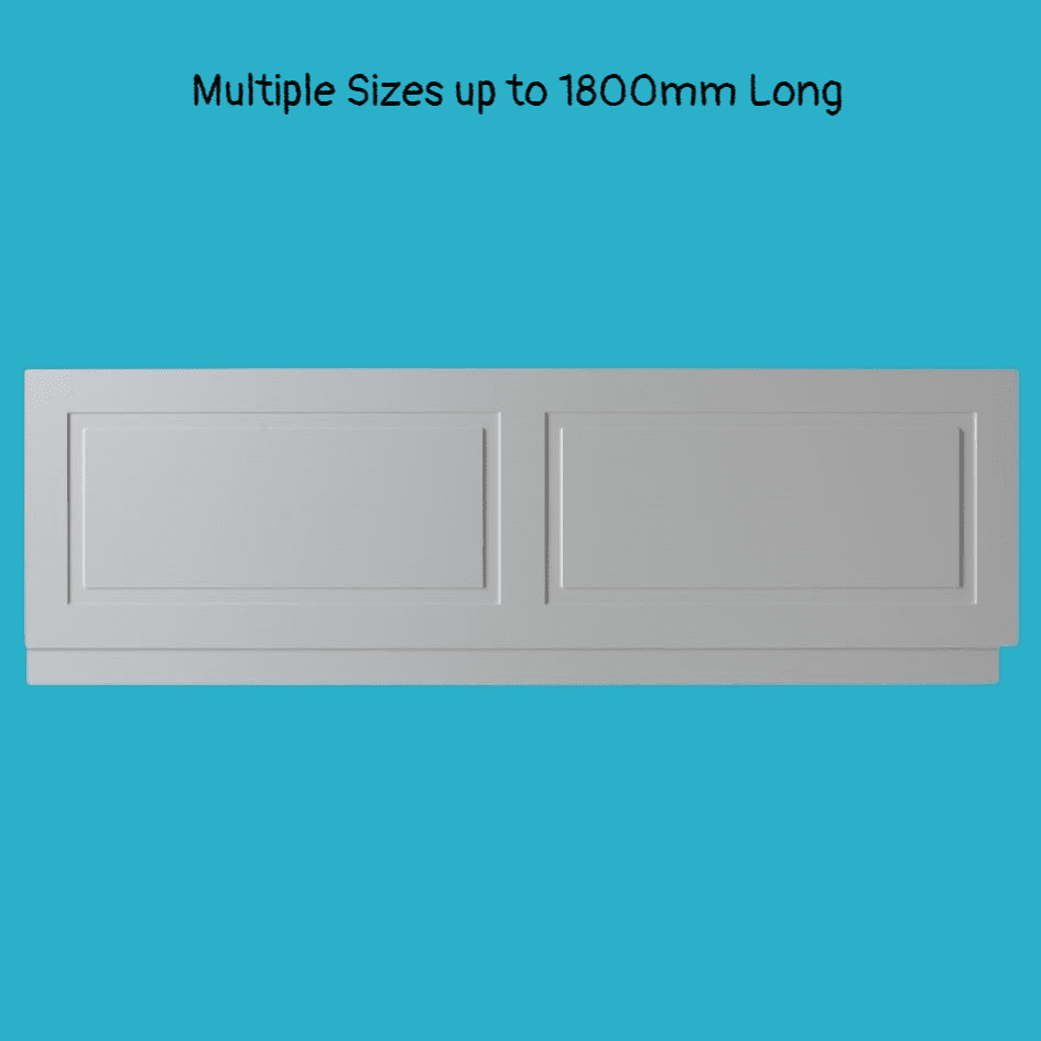 Astley Matt White Traditional MDF Bath Panels