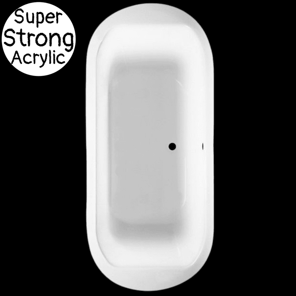 Buxton 1800mm x 800mm Double Ended Inset Acrylic Bath