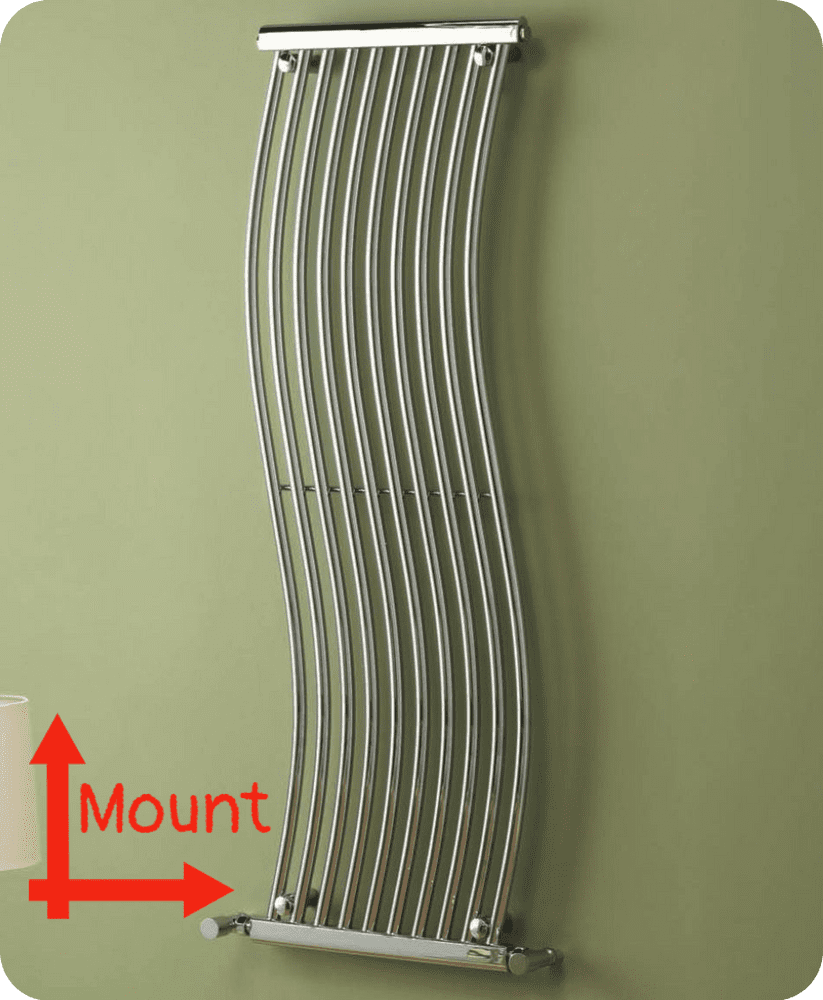 Miami 1400mm Chrome Vertical or Horizontal Designer Radiator