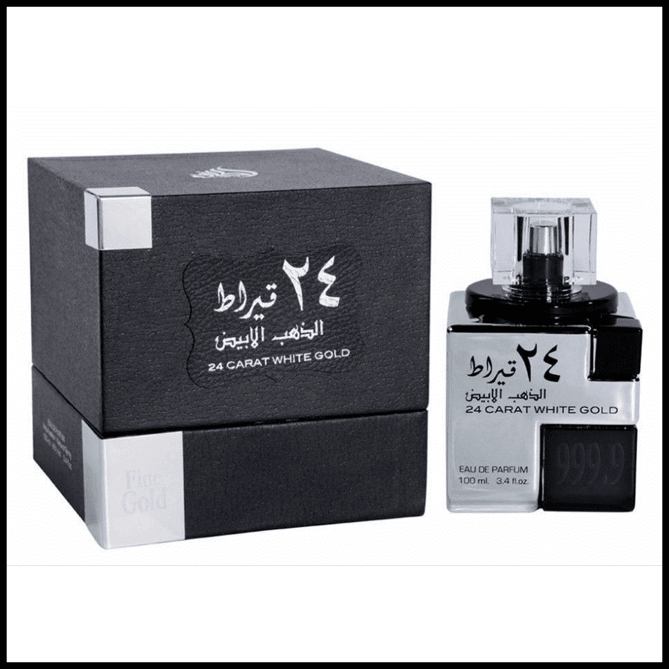 24 Carat White Gold 100ml EDP unisex By Lattafa