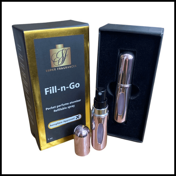FILL-N-GO perfume atomiser spray 5ml by Super fragrances - pink