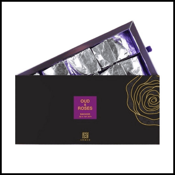 Oud And Roses Incense/ bakhoor 10 Pcs By Ahmed Al Maghribi Home Fragrance