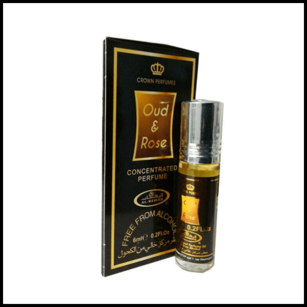 Oud Rose 6ml By Al Rehab Floral Oud Musk Perfume Oil Roll On