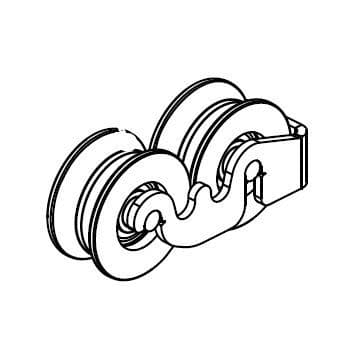 EM PSL100/150 Secondary bogie kit plastic wheels
