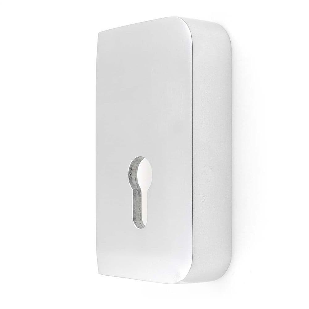 Floor lock cover right silver