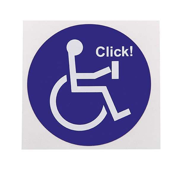 Label, handicap symbol