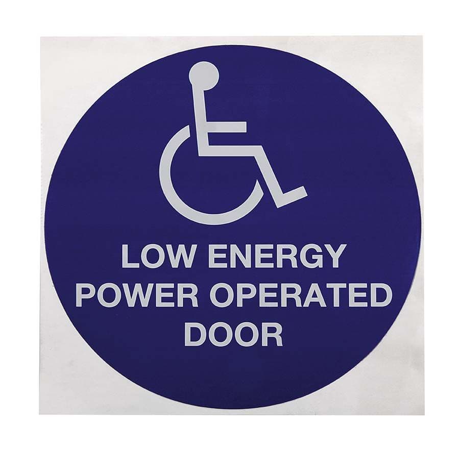Label. Operator disabled people
