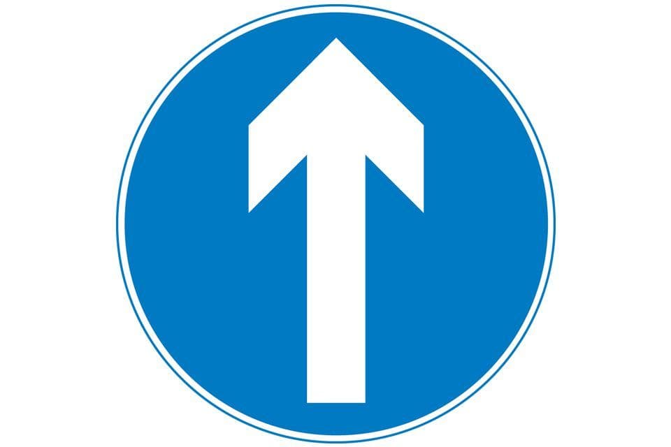 One Way Signage